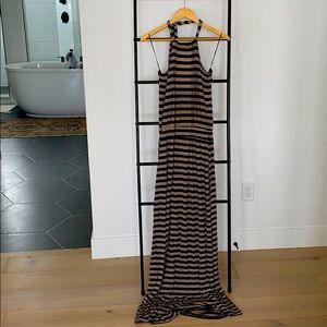 Caslon striped maxi dress